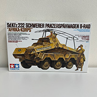 タミヤ ドイツ8輪重装甲車 Sd Kfz 232 アフリカ軍団
